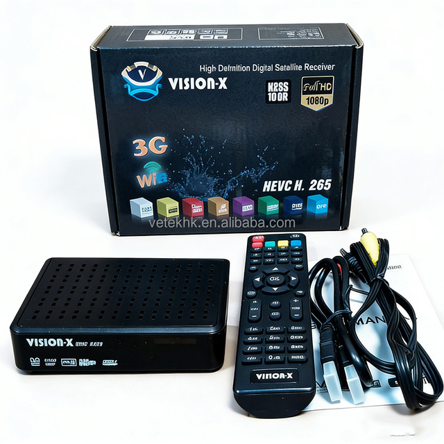 HD Digital DVB S2 H265 Satellite Receiver Mini Set Top Box Decoder with Plastic Housing 1080P Support USB WIFi Antenna
