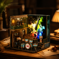 Puzzle 3D en bois magique de pharmacien livre Nook vente à chaud kit de jouets de bricolage jeux de miniatures éducatifs faits à la main pour enfants