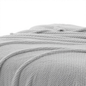 Plaid en <span class=keywords><strong>polaire</strong></span> ultra doux et léger, jacquard moderne tricoté, toutes saisons, extra large 50x70 pouces - Product Image 1