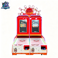 Machine de jeu d'arcade de bowling pour enfants à 2 joueurs, à monnayeur, avec système de rédemption de tickets, pour usage intérieur en parc d'attractions