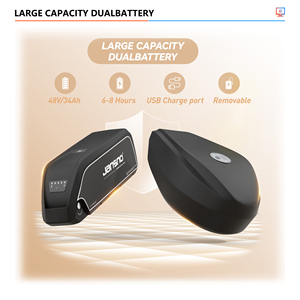 Jansno จักรยานไฟฟ้า X70 750W 1000W จักรยานไฟฟ้าแบบถอดได้แบตเตอรี่คู่สำหรับจักรยานเสือภูเขาในเมืองสำหรับผู้ใหญ่จักรยานไฟฟ้า - Product Image 5