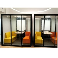 Meilleures ventes : Espace de collaboration d'équipe en PVC pour bureau privé, idéal pour salles de conférence d'entreprise modernes et écologiques, 4 places