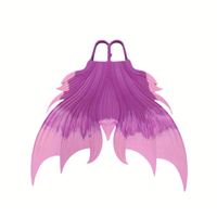 Nouveau caoutchouc coloré large lame sirène palmes de plongée confortable palmes de plongée palmes de natation enfants adultes