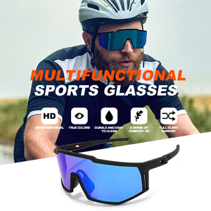 Marco negro personalizado revestimiento <span class=keywords><strong>de</strong></span> lentes rojos Tr90 <span class=keywords><strong>gafas</strong></span> deportivas <span class=keywords><strong>gafas</strong></span> <span class=keywords><strong>de</strong></span> sol Paddle Tennis Pickleball béisbol - Product Image 2