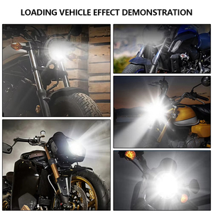 Ampoule de phare LED pour moto, lampe de conversion COB, remplacement pour la conduite sur route - Product Image 2