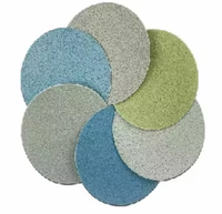Éponge abrasive ronde personnalisée OEM 3M Grit 3000 avec support auto-agrippant, longue durée de vie, haute performance
