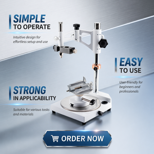 Visualiseur de laboratoire dentaire avec base carrée, outil de mesure parallèle entièrement réglable - Product Image 2