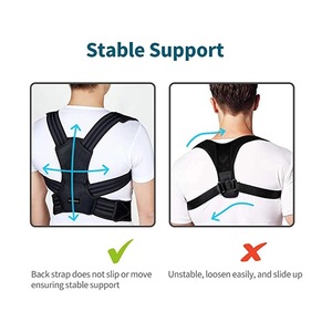 Réglable Néoprène Haut Du Dos Soutien Orthèse Lisseur Posture Correcteur Ceinture Épaule Corps De Postura - Product Image 4