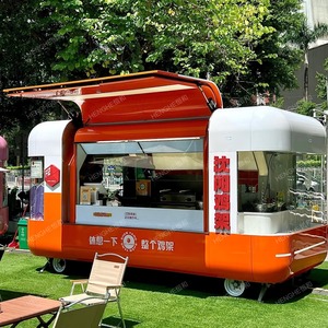 Carrito de Comida Móvil Personalizado, Remolque de Comida de Alta Visibilidad para Calles Turísticas y Centros Comerciales, Pintura Automotriz Resistente al Agua y al Calor - Product Image 5