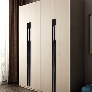 Black Stainless Steel Cabinet Drawer Wardrobe <strong>Door</strong> Handle Modern Minimalist Nordic <strong>Gold</strong> Long Durable High-End Light Luxury - Product Image 3