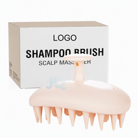 Großhandel Silikon-Kopfhautmassagegerät Shampoo-Bürste Peeling-Gerät zur Schuppenentfernung Haarwuchs-Förderung Nass-Trocken-Anwendung Weiche Borsten Kamm