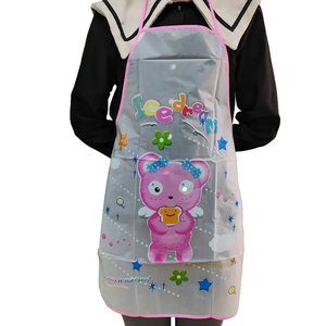 Delantal de Cocina Impermeable de Material EVA Transparente Personalizado, Delantal Infantil con Dibujos Animados de Conejitos, Delantales de Cocina para Mujer - Product Image 4