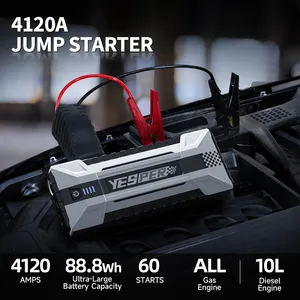 Yesper 4120 jump starter auto ad alta potenza booster 24000mAh power bank con ricarica rapida
