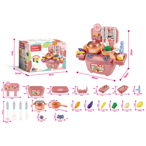 Vai trò chơi nhà mô phỏng Rau Trái Cây âm thanh bếp nước nấu ăn chơi thiết lập mini Bộ đồ ăn bảng nhà bếp thực phẩm đồ chơi cho trẻ em - Product Image 6