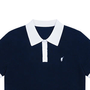 니트 의류 폴로 티셔츠 브랜드 디자이너 자수 폴로 셔츠 최고급 폴로 남성용 면 폴로 셔츠 - Product Image 4