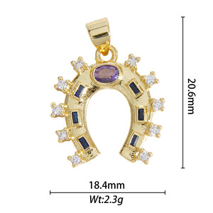 Heart Pendant Necklace With Diamond <b>Cross</b> Clavicle <b>Chain</b> Stackable Style Individualistic Trend Jewelry Findings Yiwu Origin - Product Image 4
