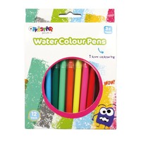 Offistar XF-W053 – Marqueurs d'art à pointe feutre miniatures pour enfants, 12 couleurs, non effaçables, pour écriture et peinture, idéaux pour l'école