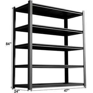 En stock aux États-Unis, livraison gratuite, étagères de rangement en acier de 83,86 pouces, étagère réglable robuste à 5 niveaux, prise en charge du dropshipping - Product Image 2