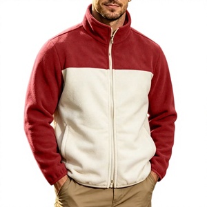 Custom OEM Men's <b>Fleece</b> Jacket Polar Classic Full Zip Turn-down Collar Lightweight Casual Soft Warm Waterproof Windproof - Product Image 1
