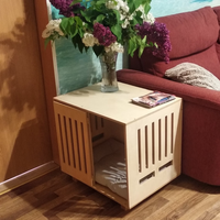 Villa moderne personnalisée pour petits animaux en contreplaqué, maison pour chat et chien, OEM