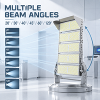 Lampu Sorot LED Dark-Sky Spill Light Control 1000W 1200W untuk Tiang Stadion Arena Olahraga