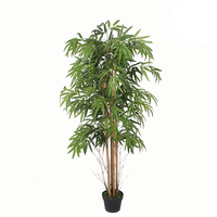 Bambou artificiel réaliste pour la décoration extérieure de jardin, protection UV, fausse verdure, plante en pot pour aménagement paysager