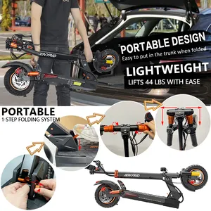 Entrepôt de l'ue et du royaume-uni, vente en gros, iENYRID m4 pro S + 800w moteur 16ah 10 pouces étanche pliable tout terrain scooter électrique