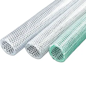 Non-toxic No Smell Soft 8mm Transparent Fiber Reinforced PVC Hose