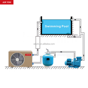 Air-eau Pool House à grand volume Smart Wifi 21KW 25KW Inverter Chiller Titanium Heat Echangeur <span class=keywords><strong>Chauffage</strong></span> Refroidissement Pompe à chaleur - Product Image 5