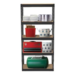 5 Tiers מתכוונן כבד Boltless מדפי מוסך מתכת מדפי יחידה עצבים אחסון - Product Image 3