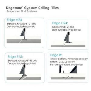 Systèmes de plafond suspendu insonorisés à pose encastrée 2x2, design moderne. Panneau <span class=keywords><strong>acoustique</strong></span> en laine de roche pour lutter contre la pollution sonore, grille suspendue - Product Image 5