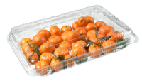Rechthoek Wegwerp Pet Clear Fruit Groente Verpakking Plastic Transparante Aardbei/Groene Datum/Longan Take Out Container
