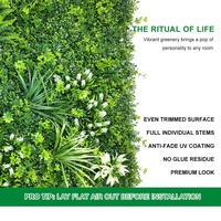 Vente en gros Toile de fond intérieure extérieure Greenwall Herbe Feuillage Plante Mur Monstera Feuille Tropicale Artificielle Mur Vert Plastique