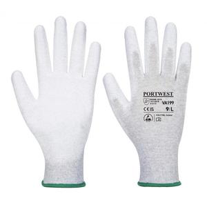 PORTWEST - VA199G7RM Guante de Palma de poliuretano antiestático gris-GUANTES EAN 5036108274413 - Product Image 1