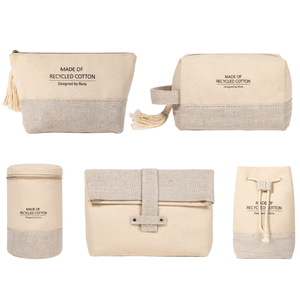 Оптовая продажа, индивидуальный логотип, мини-косметичка для туалетных принадлежностей, хлопковая льняная пляжная косметичка для путешествий с молнией - Product Image 1