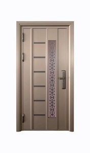 Portes <span class=keywords><strong>de</strong></span> sécurité à double battant en acier inoxydable <span class=keywords><strong>de</strong></span> conception moderne, fabrication directe d'usine <span class=keywords><strong>de</strong></span> Foshan, haute qualité, antivol, pour usage intérieur - Product Image 2