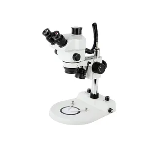 Microscope DG7050T-J5L New Design Top And Bottom LED Illumination Pillar Stand Trinocular 7x-60x Stereo Zoom Microscope
