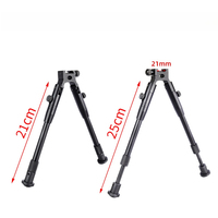 Trépied de chasse extensible 2 en 1 en alliage d'aluminium métallique de 6 à 9 pouces, 20 mm, pour l'entraînement