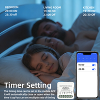 Interruptor de Relé Inteligente Tuya 2026 con Función de Medidor de Energía, Pantalla IPS Wi-Fi, Diseño de Barra, Material de PC, Automatización para Hogar, Hotel y Garaje