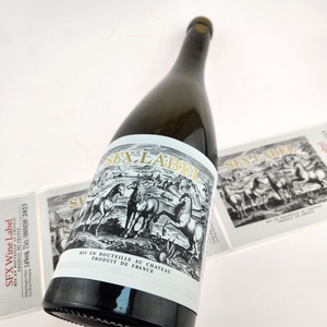 Hot Selling Customised <b>Red</b> Wine Bottle Labels Private PET Sticker Waterproof Adhesive Glossy Packaging for Beer Beverages - Product Image 4