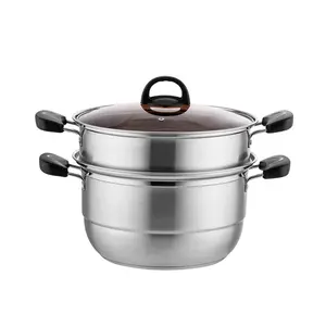 Hot Sale Stainless Steel Induction Rotary Lifting Hot Pot Cooking Stock Pot Cookware Set for Thailand