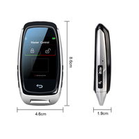 Clé de voiture intelligente LCD DLS-920C style Audi avec écran tactile, télécommandes modifiées, fonction d'entrée sans clé