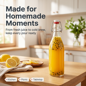 Bouteille vide en verre de 500 ml pour huile d'olive, vinaigre et sauces, emballage de condiments, avec <span class=keywords><strong>bouchon</strong></span> à bascule en <span class=keywords><strong>caoutchouc</strong></span> gravé pour soja - Product Image 6