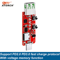 P30 ATORCH Type-C USB C PD2.0 Déclencheur de charge et détecteur de facteur de puissance prenant en charge les sorties de tension fixe 5V 9V 12V 15V 20V pour chargeur rapide D434