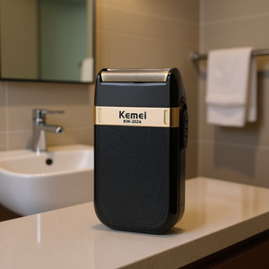 Afeitadora eléctrica Kemei para hombres, batería recargable de iones de litio USB, 1000mAh, 60 minutos de funcionamiento, recortadora de barba y rostro - Product Image 2