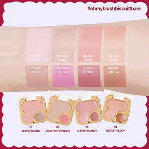 Paleta de Rubor y Corrector 2 en 1 con Logotipo Personalizado, Acabado Mate, Larga Duración, Fácil de Difuminar, Rubor en Crema Tipo Galleta - Product Image 6