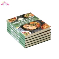 Livres de cuisine personnalisés avec impression couleur brillante, couverture rigide, recettes, livre de cuisine pour la restauration rapide avec reliure cousue