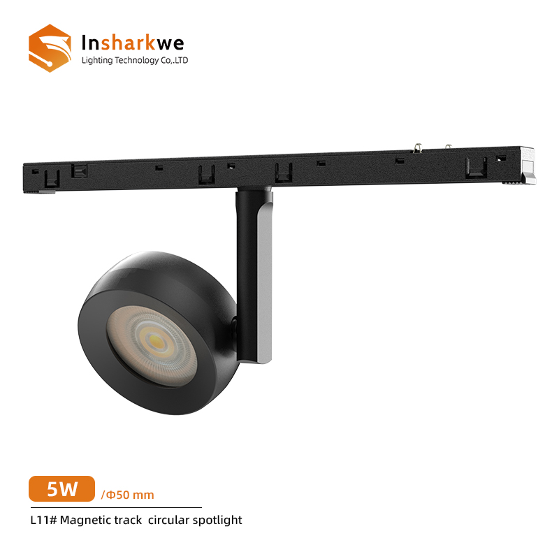 Spot circulaire sur rail magnétique 6W