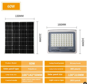 Luz alimentada nominal IP67 regulable <span class=keywords><strong>de</strong></span> calidad superior para paneles solares <span class=keywords><strong>de</strong></span> China hechos en áreas industriales <span class=keywords><strong>de</strong></span> paisaje <span class=keywords><strong>de</strong></span> jardín - Product Image 2
