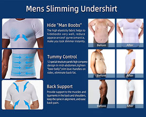 Hygieia مخصص للرجال سترة تنحيف ضيقة أعلى خزان قميص ضغط التحكم في البطن المشكل الملابس الداخلية للرجال - Product Image 4